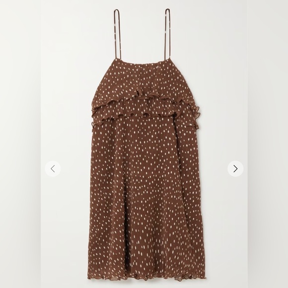 Brown Ganni mini dress - Picture 2 of 4